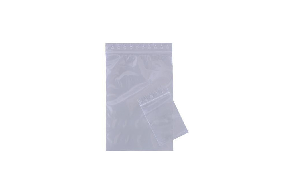 Druckverschlussbeutel 70x100mm 0,05mm ohne Druck 100 St. Pack.