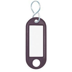 WEDO Schlüsselanhänger 262803401 schwarz 100 St. Pack.