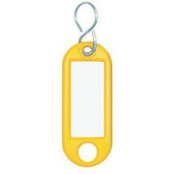 WEDO Schlüsselanhänger 262803405 gelb 100 St. Pack.
