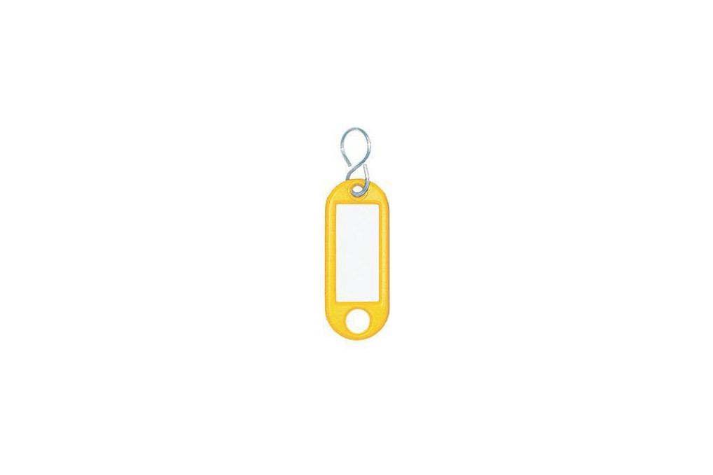 WEDO Schlüsselanhänger 262803405 gelb 100 St. Pack.