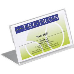 DURABLE Tischnamensschild 805519 100x52mm Acryl tr 10 St. Pack.