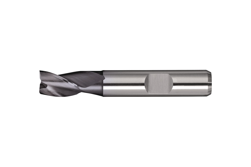 Bohrnutenfräser DIN 327 TypN D.10mm HSS Co8 TiCN Weldon Z.3 kurz TECWERK