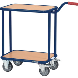 Griffroller L600xB450mm 2 Holzwerkstoffplattf.saphirblau Trgf.250kg TECWERK