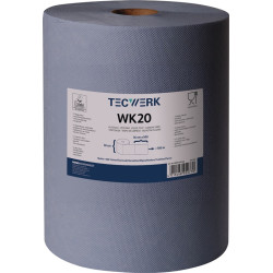Putztuch WK 20 L.ca.360 mmxB.ca.380mm blau 2 lagig,volumengeprägt TECWERK