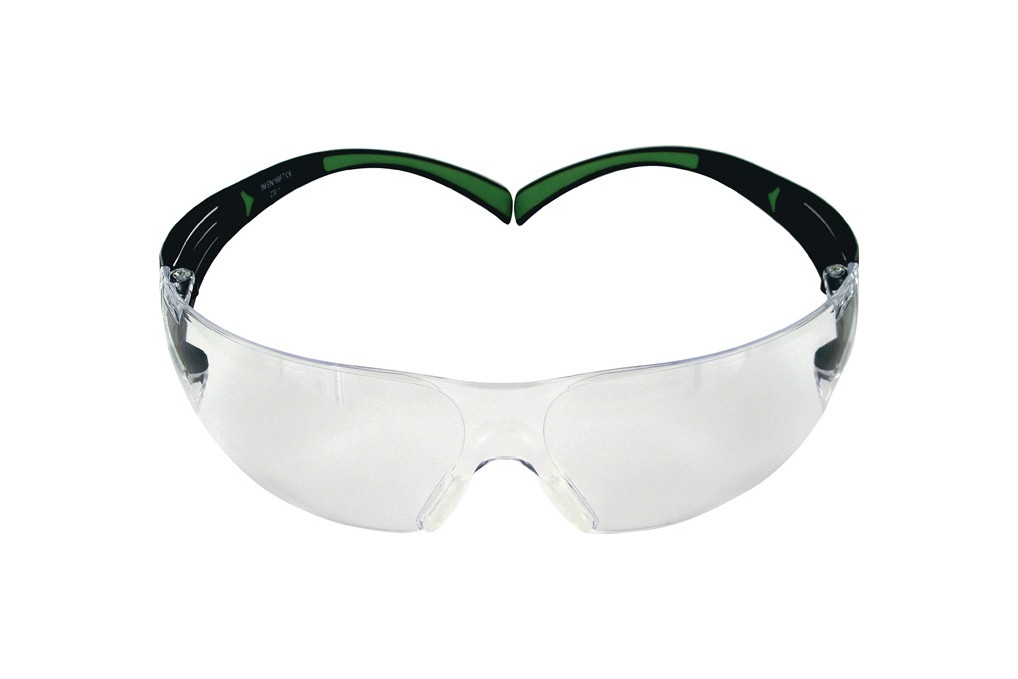 Schutzbrille SecureFit™ 400 EN166,EN170,EN172 Bügel schwarz grün,Scheibe klar Schutzbrille SecureFit™ 400 EN166,EN170,EN172 Bügel schwarz grün,Scheibe klar