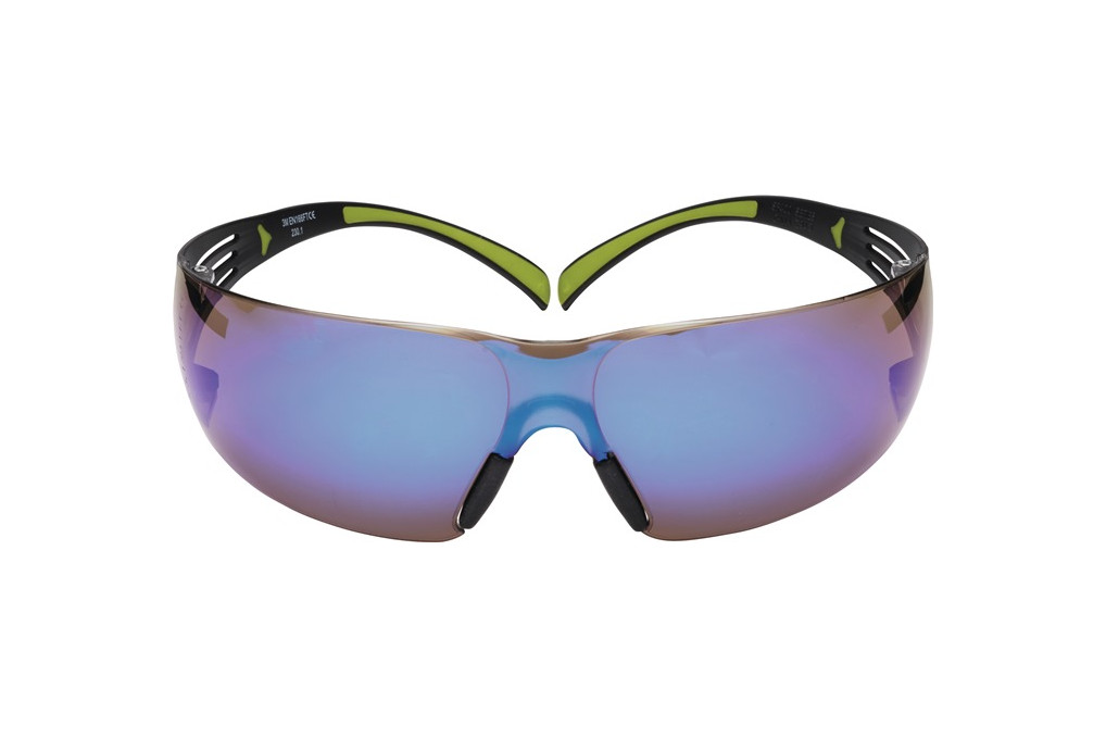 Schutzbrille SecureFit SF400 EN 166,170 172 Bügel schwarz grün,Scheiben blau PC Schutzbrille SecureFit SF400 EN 166,170 172 Bügel schwarz grün,Scheiben blau PC