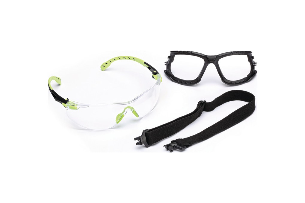 Schutzbrille Solus™ 1000 Set EN 166,EN 170 Bügel grün,Scheibe klar PC 3M