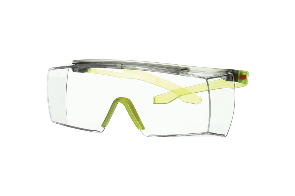 Schutzbrille SecureFit™ 3700 EN 166,EN 170 Bügel grau lindgrün,Scheibe klar Schutzbrille SecureFit™ 3700 EN 166,EN 170 Bügel grau lindgrün,Scheibe klar