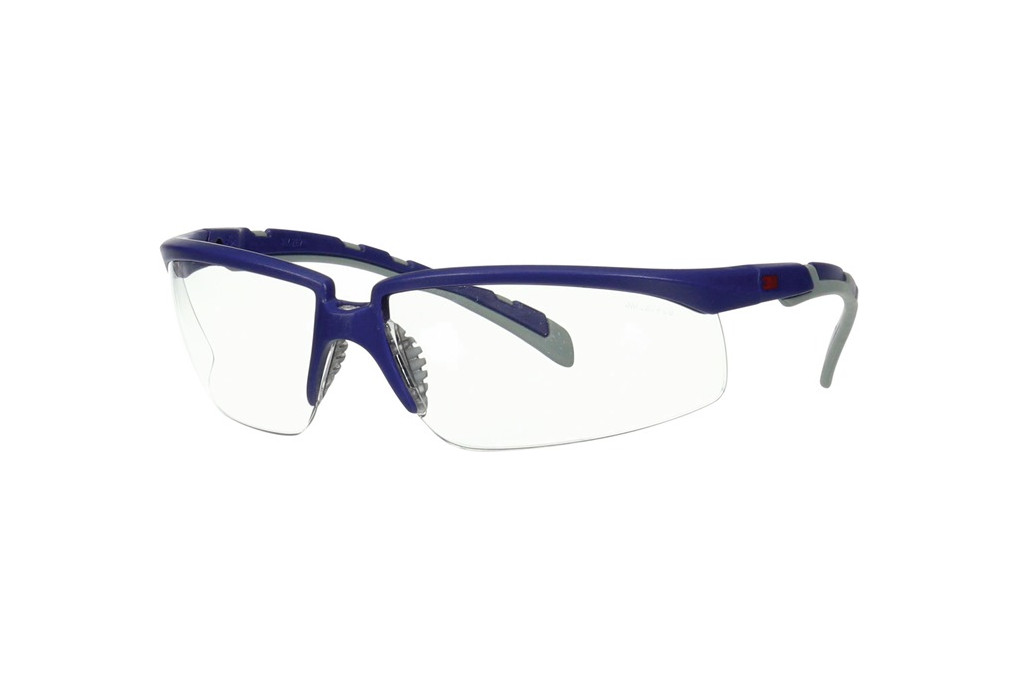 Schutzbrille S2001AF BLU EU EN 166 EN 170 EN 172 Bügel blau grau,Scheibe klar
