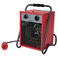 Elektroheizer 190 m³ h 0 2500 5000 W 16 A EUROM