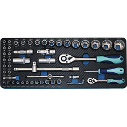 Steckschlüsselsatz 55 tlg.1 4 1 2 Zoll SW 4 32mm Z.20 36 6KT TECWERK