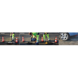 Kaltasphalt TRAFFIC ext.ASPHALT® 25kg schwarz Eimer AMPERE Kaltasphalt TRAFFIC ext.ASPHALT® 25kg schwarz Eimer AMPERE