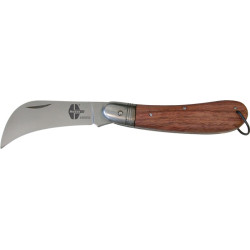 Gurtbandmesser L.185mm Klingen L.77mm Klingenform geb.HO natur silber HESSE