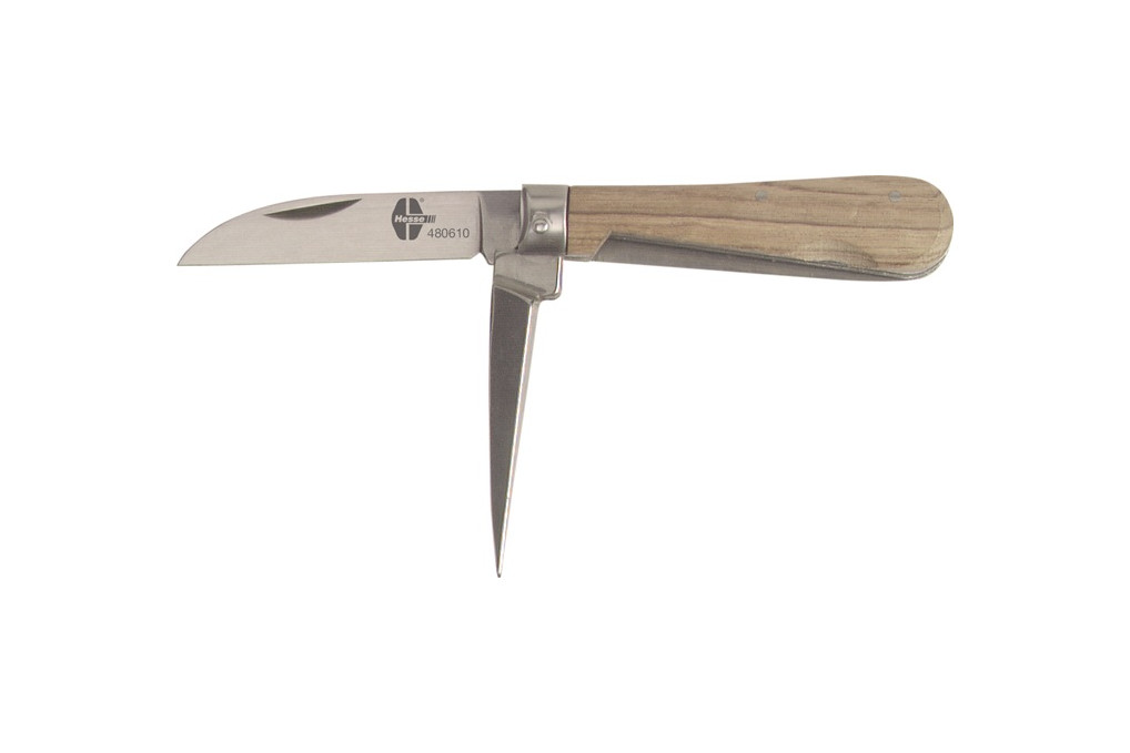 Kabelmesser L.163mm Klingen L.74mm HO natur silber HESSE