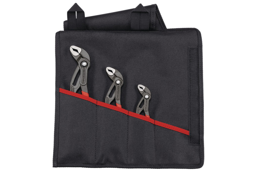 Zangensatz S8 Cobra® Inh.3 tlg.pol.Rolltasche KNIPEX