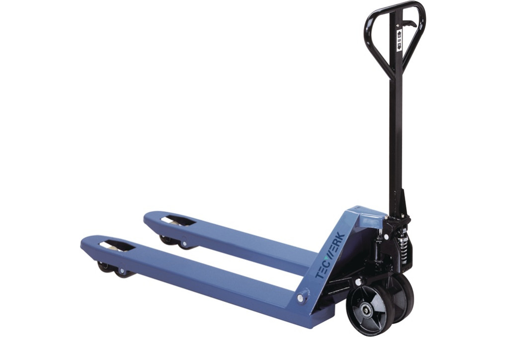 Gabelhubwagen Gabel L.1150mm Trgf.2500kg STA taubenblau PUR PA TECWERK