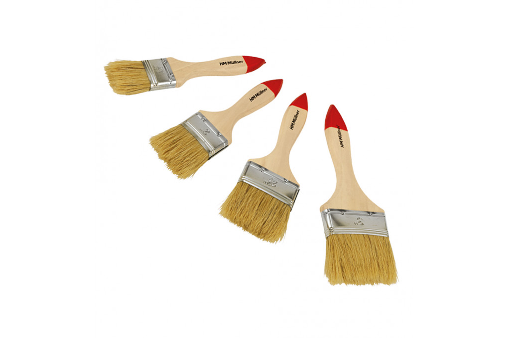 Flachpinselsatz, 4-tlg. Flachpinselsatz, 4-tlg.
