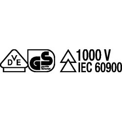 Schraubendreher Schneiden B.6,5mm Klingen L.150mm VDE isol.TECWERK