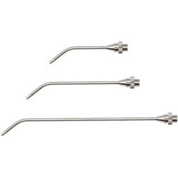 Verlängerungsdüse Bohrung 3,0 mm MS vern. 250 mm lang gebogen