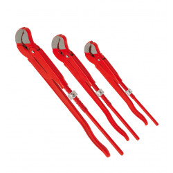 Eckrohrzangensatz, 3-tlg.