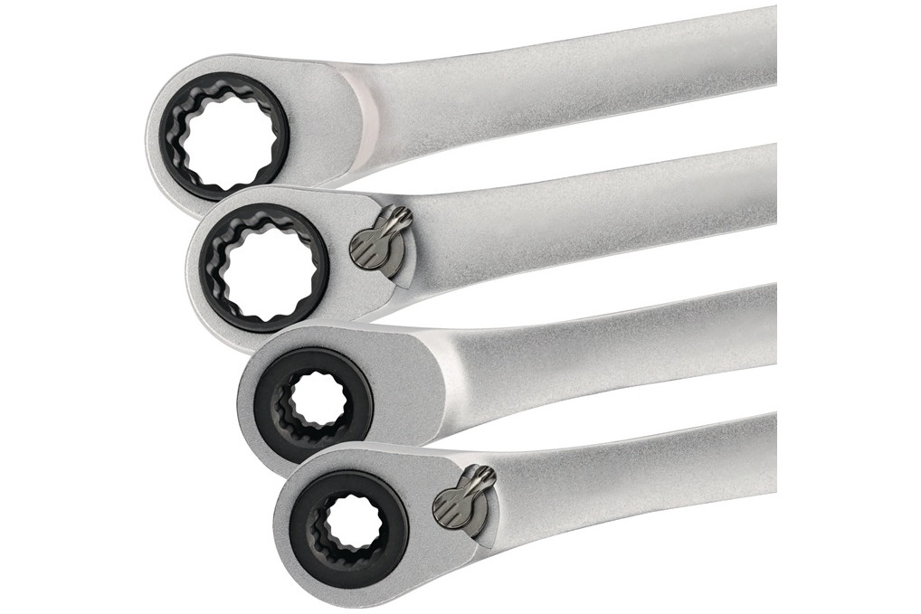 Multifunktionsknarrenringschlüssel 4in1 10 13 17 19mm 12 KT.L.220mm Z.72 TECWERK