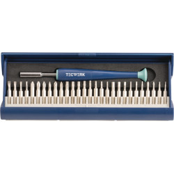Feinmechanikerbitset 29tlg.m.Wechselbits in Ku. Kass.TECWERK