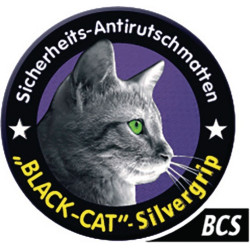 Antirutschmatte BLACK CAT SILVERGRIP L12,00m B1,00m D1,6mm 1 Rl.WADO MAROTECH