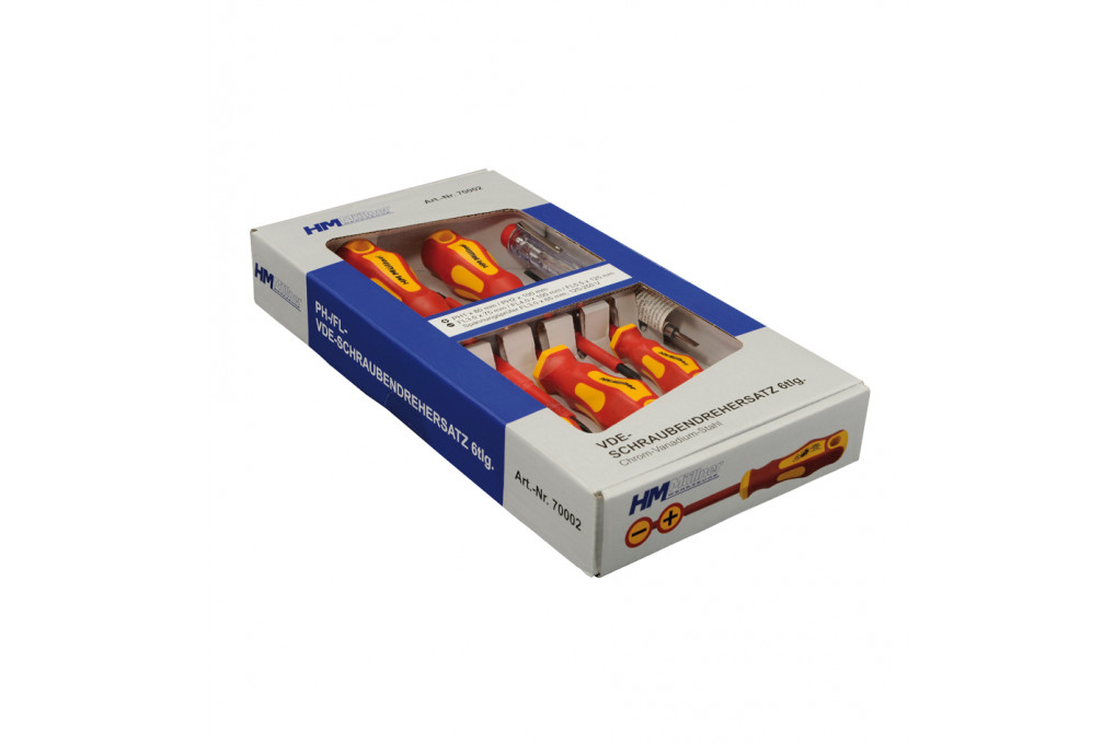 PH-/FL-Schraubendrehersatz, 6-tlg., VDE PH-/FL-Schraubendrehersatz, 6-tlg., VDE