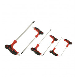 Kugelkopf-Sechskant-T-Griff-Schraubendrehersatz, 6-tlg.