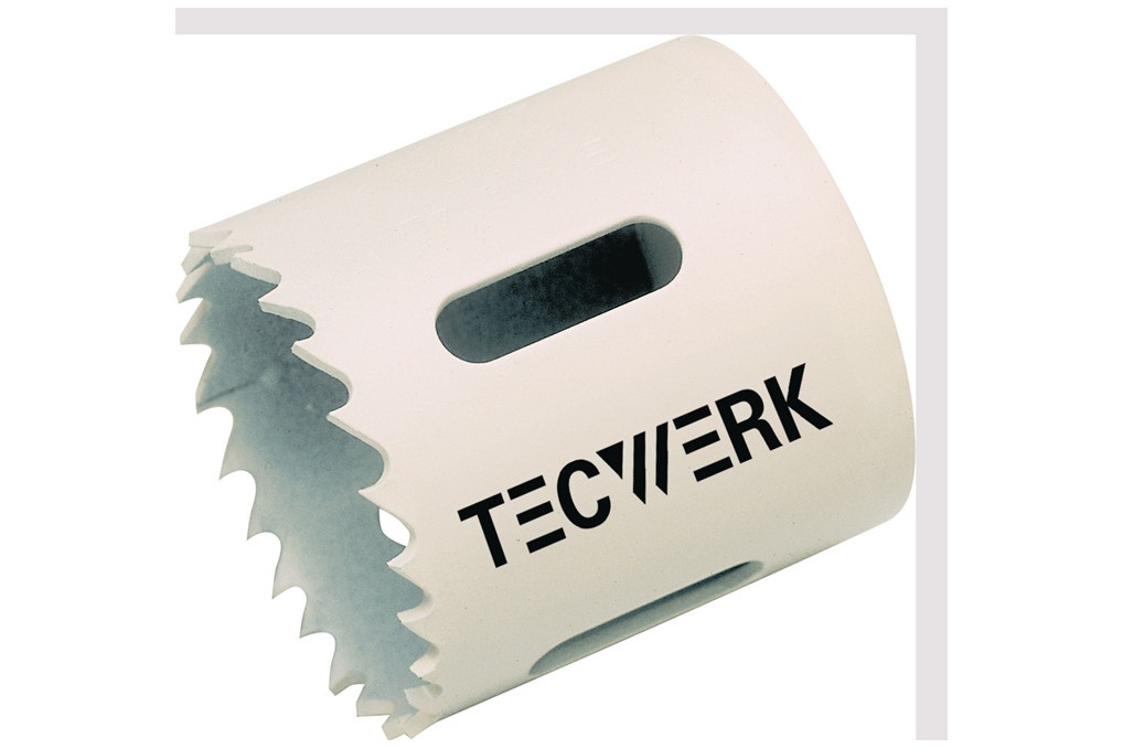 Lochsäge D.54mm Schnitt T.38mm 4 6 Kombizahn HSS Bi Metall o.Zub.TECWERK Lochsäge D.54mm Schnitt T.38mm 4 6 Kombizahn HSS Bi Metall o.Zub.TECWERK