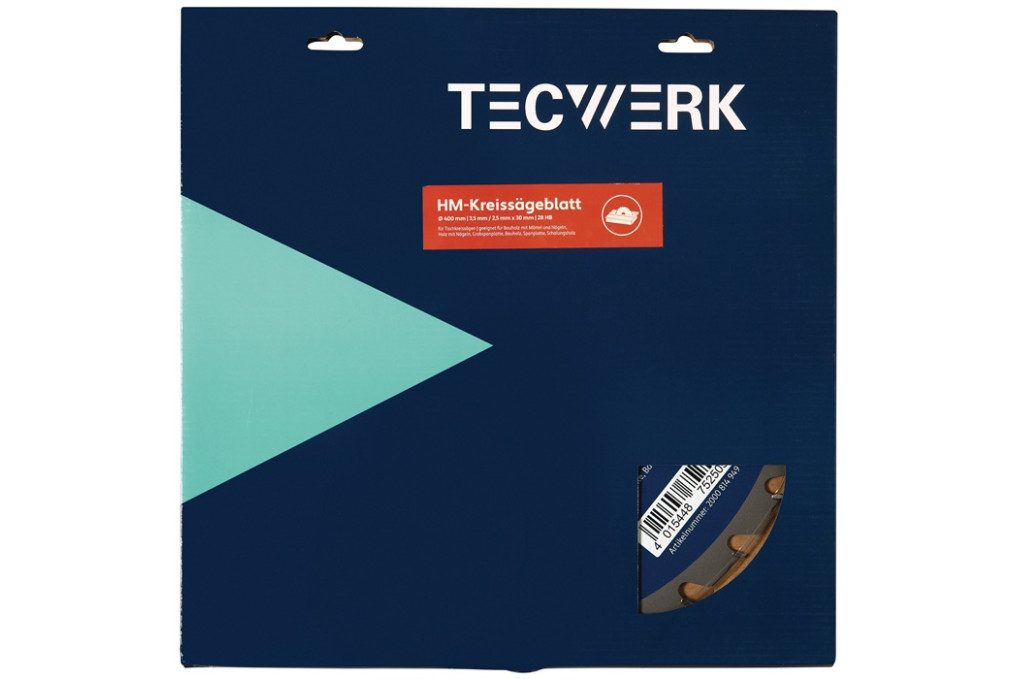 Tischkreissägeblatt AD 500mm Z.36 HB Schnitt B.3,8mm TECWERK