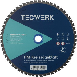 Handkreissägeblatt AD 305mm Z.60 HLTCG Schnitt B.2.6mm TECWERK
