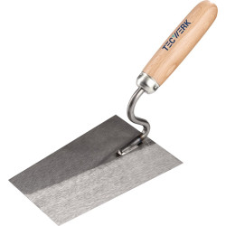 Maurerkelle L.160mm B.110mm m.Buchenholzheft,S Hals rostfr.VA TECWERK