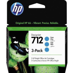 HP Tintenpatrone 3ED77A 712 29ml cyan 3 St. Pack
