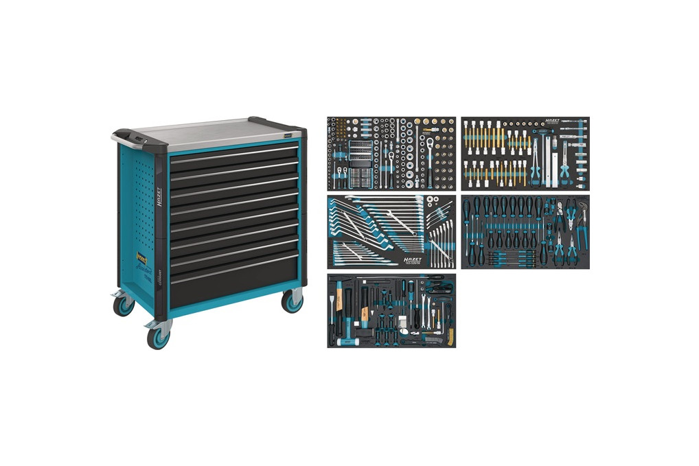 Werkstattwagen 179NXL 8 440 B1200xT800xH1480mm 1000kg 7 Schubl.440 tlg.HAZET