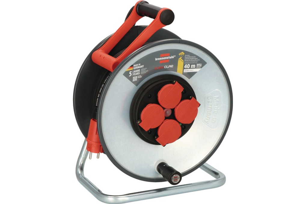 Kabeltrommel SC 4100 40m H07RN F 3x1,5mm² 290mm 4 Stahlbl.isol.IP44 BRENNENSTUHL Kabeltrommel SC 4100 40m H07RN F 3x1,5mm² 290mm 4 Stahlbl.isol.IP44 BRENNENSTUHL