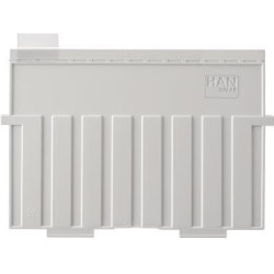HAN Karteireiter 9001 35x15mm Hart PVC transparent 10 St. Pack.