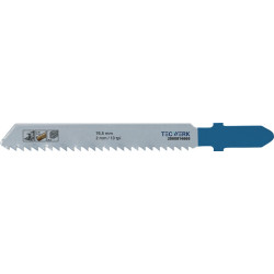 Stichsägeblatt Gesamt L.76,5mm Zahnt.2mm HSS 5 St. Karte TECWERK