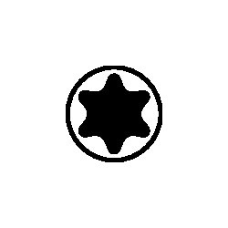 Schraubendreher Gr.T 15 Klingen L.80mm 3K Griff Rundkl.TECWERK