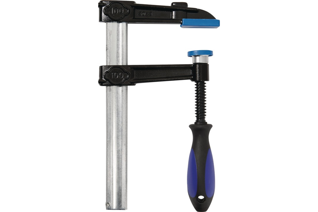 Temperguss Schraubzwinge Spann W.800mm A.120mm 3K Griff 30x8mm TECWERK