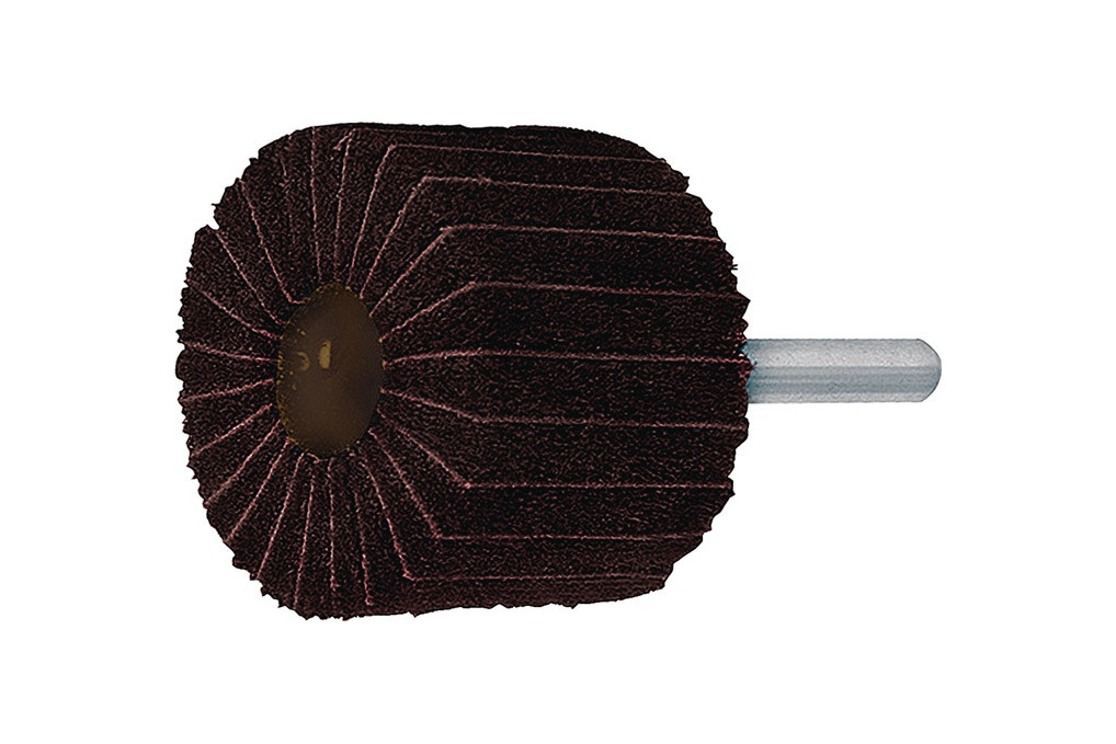 Fächerschleifer Ø50xH30mm K.100 AFINE Kombi Vlies Korund Schaft D.6mm TECWERK Fächerschleifer Ø50xH30mm K.100 AFINE Kombi Vlies Korund Schaft D.6mm TECWERK