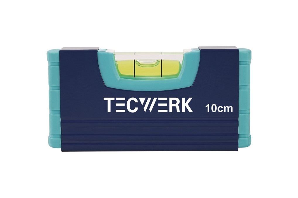 Wasserwaage 10cm Alu.silber ± 1,0 mm m TECWERK