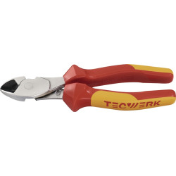 Kraftseitenschneider L.200mm verchr.VDE Mehrkomp. Hüllen TECWERK