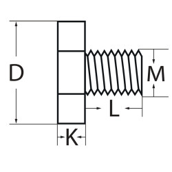 Fräseranzugsschraube M10 f.Spann D.22mm TECWERK Fräseranzugsschraube M10 f.Spann D.22mm TECWERK