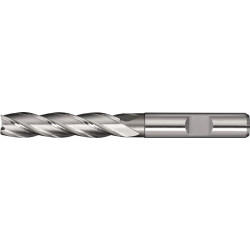 Schaftfräser DIN 844 TypN D.5mm Einsatz L.24mm HSS Co8 Weldon Z.4 lang TECWERK