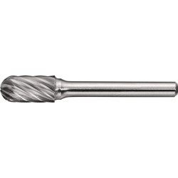 Frässtift WRC INOX D.10mm Kopf L.20mm Schaft D.6mm HM Verz.Normal,fein TECWERK