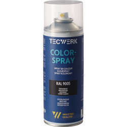Colorspray tiefschwarz hochglänzend RAL 9005 400ml Spraydose TECWERK