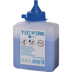 Schlagschnurkreide 250g blau Ku. Flasche TECWERK