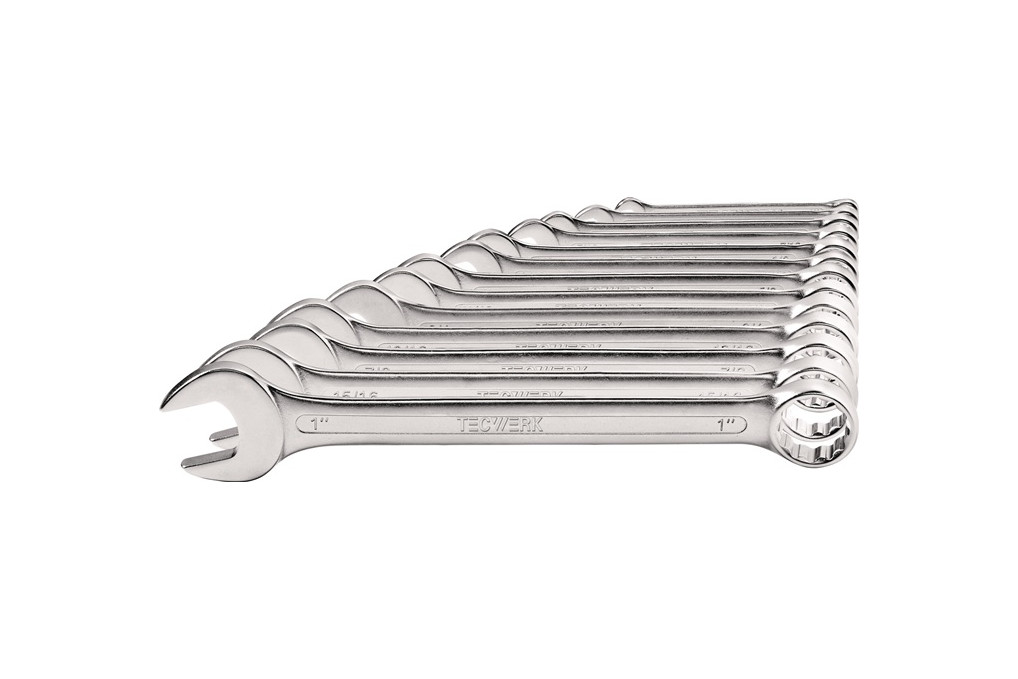 Ringmaulschlüsselsatz 13 tlg.SW 1 4 1 Zoll Form A CV Stahl TECWERK Ringmaulschlüsselsatz 13 tlg.SW 1 4 1 Zoll Form A CV Stahl TECWERK