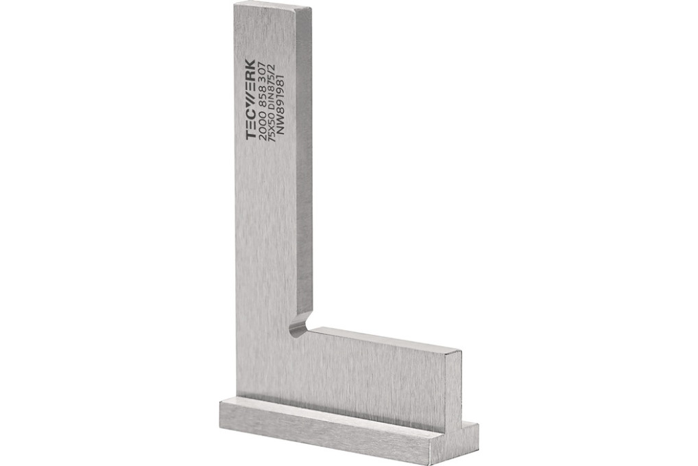 Winkel DIN 875 II Schenkel L.150x100mm m.Anschlag TECWERK Winkel DIN 875 II Schenkel L.150x100mm m.Anschlag TECWERK